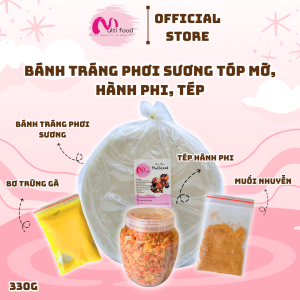 Combo Bánh Tráng Phơi Sương Bơ Muối Tép Hành Phi 400g/850g MULTIFOOD