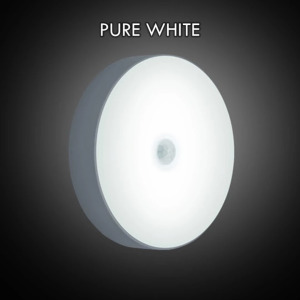 Rechargeable LED Motion Sensor Night Light - Pure White/Warm White USB Powered Wall-Mounted