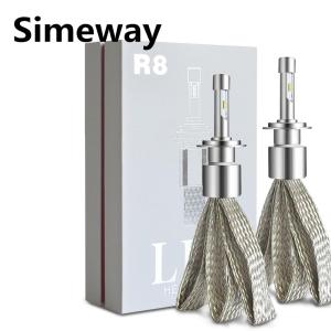 2 ชิ้นH4 LED H7 ไฟหน้ารถชุดH1 H3 H4 H11 HB3 H8 พลังงานสูงZESชิป 9600LM Ledไฟหน้าอัตโนมัติHB4 H3 H27 ไฟตัดหมอก 12 โวลต์ 6000 พัน