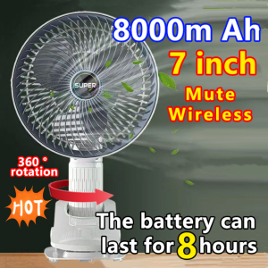 🌪 A tornado! 🌪 Homepage Desktop Fan Portable Fan 4-in-1 Function 8000 mAh Battery Three speed Wind Super Silent Portable Wireless Fan USB Charging Fan Folding Fan clamping fan Air Conditioning Fan Mini Fan Clip fan