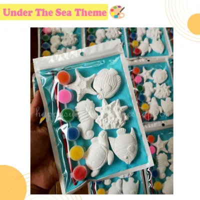 Happysunshine - Best Seller Painting Kits I Under The Sea Theme I Activity For Family I Boost Brain Power For Kids I Zero Gadget Day I Stress Reliever I Sensory Development I Fine Motor Development I Exercise Creativity I Improves Focus I Painting