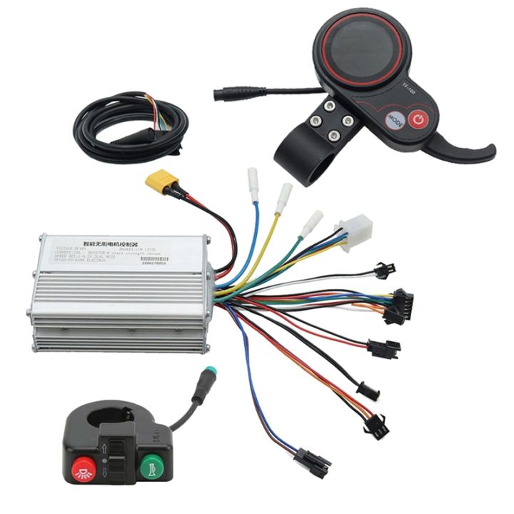 (WPSJ) 48V 25A Electric Scooter Controller Dashboard Kit with TF-100 ...
