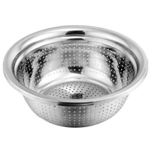 Rice Sieve Colander Fruits and Vegetables Strainer Sink Drainer Basin Set Washing Colander Baskets Kitchen Strainer Noodles Stainless Steel