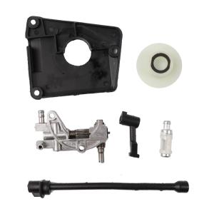 1 Set Carburetor Oil Drive Pump Cover Kit for Chine 4500 5200 5800 45CC 52CC 58CC Chainsaw for w/ Worm Gear Oil