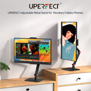 UPERFECT Portable Monitor Stand 4.7-18inch Laptop Stands Adjustable 360° Swivel Foldable Monitor Bracket