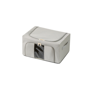 กล่องเก็บเสื้อผ้าพับได้ขนาดใหญ่  ผ้าไนลอน กล่องเก็บของในครัวเรือน สำหรับใส่เสื้อผ้าและผ้าห่ม เก็บของในตู้เสื้อผ้า กันน้ำและกันฝุ่น พื้นที่จัดเก็บขนาดใหญ่ หน้าต่างดู