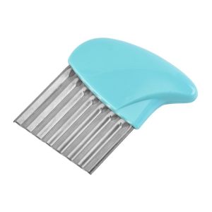 Potato Wavy Edged Knife Cutter Slicer Stainless Steel Vegetable Fruit Cutting Peeler Cooking Tools