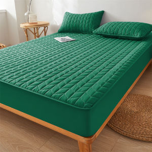Quilted Fitted Mattress Sheet Waterproof Mattress Protector Pad Comforter Cover Breathable Mattress Cover