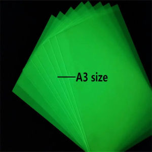 A3 Size 7 Pieces Glow In The Darkness Inkjet Film Paper Sheets For Inkjet Printer