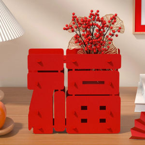 3D Fu Ornament New Year Room Decoration Red Blessing Display 2026 Housewarming Festival Desktop Barangan Hiasan