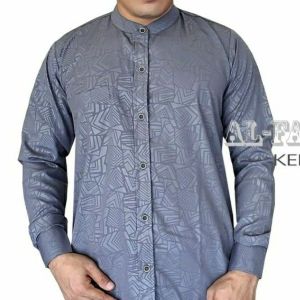 baju koko sultan terbaru 2024 kemeja pria premium kancing lengan manset panjang embos warna