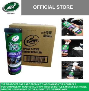 Turtle Wax Spray & Wipe Interior Detailer T-50940 x 6 btl
