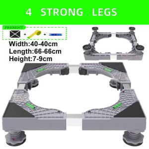 VIGORMIN Washing Machine Stand with Wheels Patungan ng Fridge Refrigerator Bracket Stainless Steel Ref Stand Base Adjustable Heavy Duty