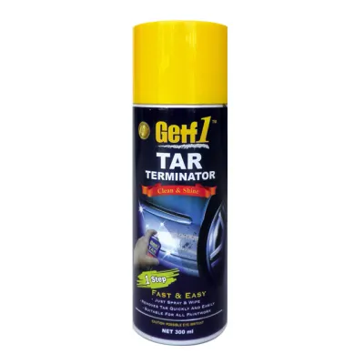 Getf1 Car Care Tar Remover Terminator -300ml asphalt grime paint remover degreaser tree sap kotoran minyak cat kereta car oil surface cleaner