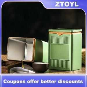 【ZTOYL】 Trà di động hộp màu rắn trà kín hộp teaware lưu trữ container tinplate có thể Cà Phê Hộp đường nhà bếp lưu trữ