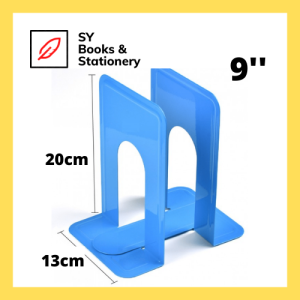 Heavy Duty Metal Colorful Bookends Book End 9" / Office Stationery BookEnd Stand / Book Holder / Rak Buku (2pcs/pkt)