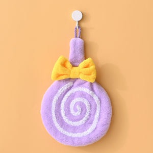 แถมฟรีตะขอ ผ้าเช็ดมือ ขนนุ่ม ผ้าเช็ดมือลายน่ารัก ขนาด30*30ซม.