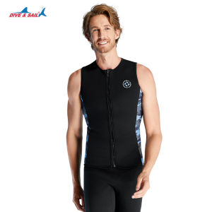 Dive Sail 3MM Wetsuit Separate Body Warm Diving Vest Diving Pants Open Zipper Snorkeling Swimming Cold Surf Vest