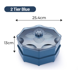 [2 Sizes] Kitchenut Stackable Dessert Tray Dulang Kuih Raya Dulang Kek Bertingkat High Tea Pastry Platter Bekas Manisan