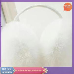 Graceful Portable Folding Winter Warm Earmuffs Fashion Solid Color Earflap Outdoor Cold Protection Soft Plush Ear Warmer