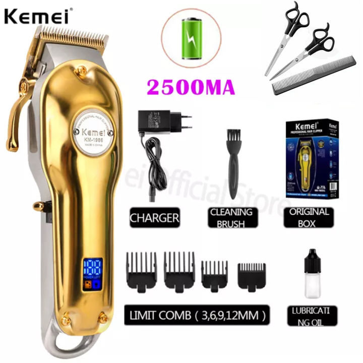 Professional Rechargeable LED Display Electric Washable Cordless