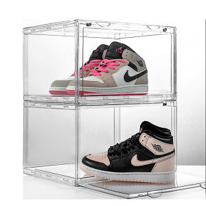 MOJO XL Pro Box transparent big  shoebox acrylic aj basketball shoe storage box plastic display all clear