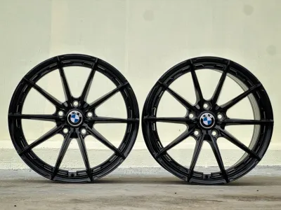 New Car Sport Rim Flow Forming BMW Model Wheels 18x8J 18x9J 5x120 ET30 ET35 Black - BMW F30 BMW F10 BMW F30 BMW F32 BMW E90 BMW E46 - READY STOCK