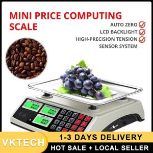40kg/1g Price Computing Scale LCD Digital Display Commercial Price Scale Food Produce Scale for Farmers Market Meat Shop