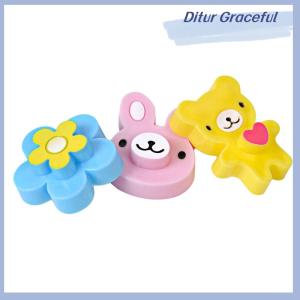 Ditur 3 PCS Sandwich Crust Cutter Cookie Bread Mold Bento Maker Rabbit Panda Flower