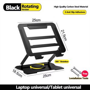 360° Rotating Laptop Stand Adjustable Ergonomic Notebook Stand 10-17 Inches