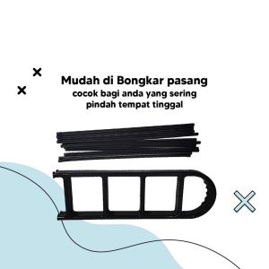 LD-C807 Rak Sepatu Sandal 4 Tingkat Penyimpanan Multifungsi Bahan Plastik / Rak Susun Portable