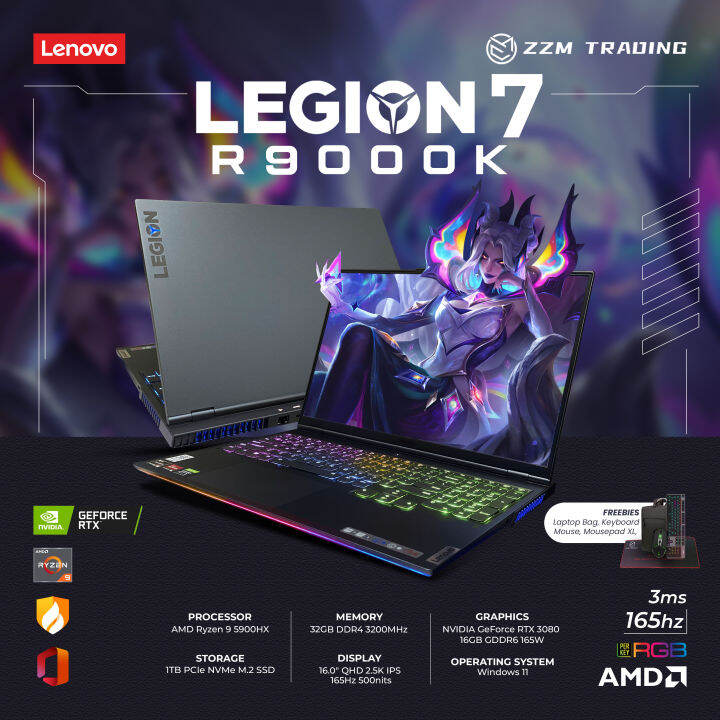 Lenovo Legion 7 Gen 6 Legion R9000k 2021 Brand New Gaming Laptop R9 5900hx Rtx 3080 16 Qhd 2 9704