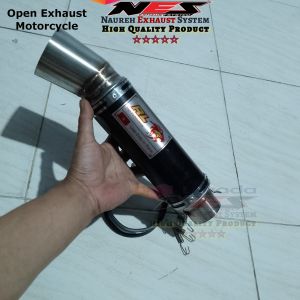 RL RED LEO Knalpot / Silencer saja / Ready inlet 38 mm 50 dan 60