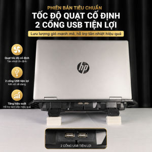 Đế tản nhiệt laptop S511 Ice Coorel 2 quạt LED siêu mát nâng hạ linh hoạt giảm nóng hiệu quả