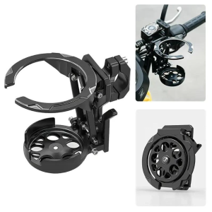 SKJK Universal Motorcycle Cup Holder Foldable Anti Vibration Drink Holder  Anti Shake Water Cup Bracket for Motorbike Bike ATV UTV Scooter