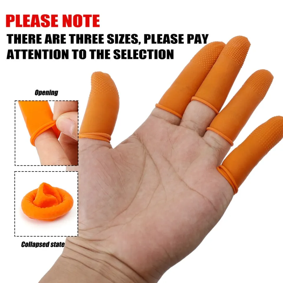 20/10/1pcs Disposable Latex Finger Cots Size High Elastic Non