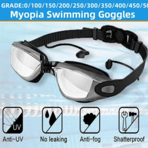 Myopia Goggles for Swimming Nearsighted swim glasses Graded Eyeglasses with Grade for swimming