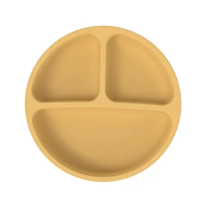 Silicone Plate with Suction Cup for Children - Childrens Plates for Feeding and Weaning – Non-Slip – Dishwasher and Microwave Safe