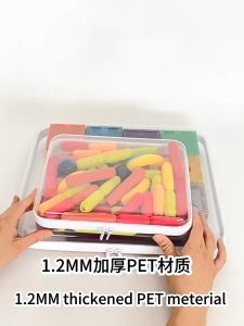 Quivlox Transparent PET Zippered Storage Pouch Hard Shell Organizer Waterproof Makeup Toys Beg Keras Telus