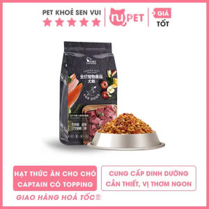 Hạt Captain cho chó kén ăn có topping 25kg - Thức ăn chó bổ sung dinh dưỡng cải thiện lông da