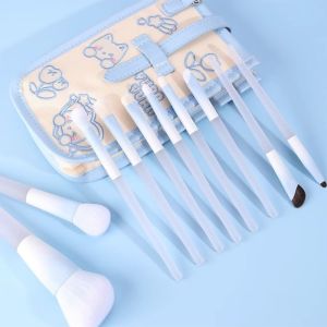 KUMAYES 10Pcs Soft Bristle Makeup Brush Set Beauty Foundation Blush Powder  Concealer Blending Fluffy Cosmetic Brush Set All in One Ultra-Soft Eyeshadow Brush Set Novice Beginners