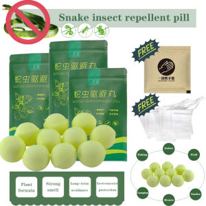10pcs Realgar Repellent Powder Long-Acting Snake Pills Snake Repellent for Outdoors Pet Safe