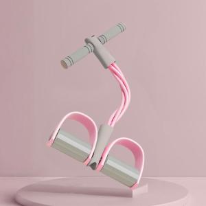 Indoor Fitness Gum 4 Tube Multi Function Tension Rope Strong Fitness Resistance Bands Latex Pedal Ankle Puller Exerciser Sit-up Pull Rope Expander Elastic Bands Yoga Fitness Equipment Pilates Workout