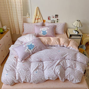 Premium Fittedsheet Bedsheet Set Kitty Cinnamoroll Bed Protector Single/Queen/King Fitted Sheet Sets