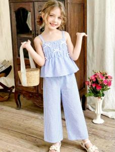 BB.KPC Summer Ribbon   Top and  Pants Girl  Toddler Set Terno Coordinates   - super ganda - fabric from abroad - cotton fabric - timeless piece - casual office or party - classic piece - super kapal ng tela - hindi kayo magsisi Our aim is to produce qu