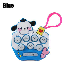 Whack-a-mole Toy Console by Sanrio Kuromi Mini Game for Kids Pop It Keychain