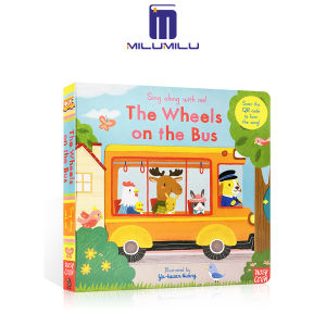 milumilu The Wheels on The Bus Sing Along with Me Board Book English Activity Picture Book for Kids