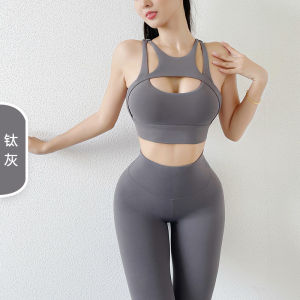 Thể thao mới áo ngực Cho Phụ Nữ co giãn chặt các môn thể thao trong phòng tập Áo ngực Yoga Bralette áo hở eo miếng đệm ngực Có Thể Tháo Rời