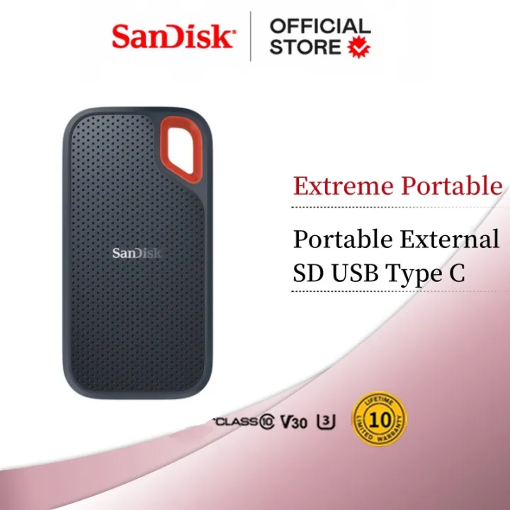SanDisk E61 Extreme ® Portable Extreme PRO Portable SSD - Up to 2000MB/s Water and Dust Resistant -Warranty