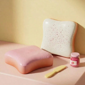 Toast Slow Rebound Decompression Toy Squishy Toy Decompression Hand Toy
